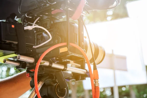 Equipo Filmación Detrás Escena — Foto de Stock