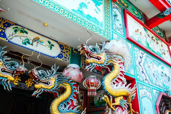 2019年3月6日タイ ミンブリー県 バンコク市交通トンチャオアイ神社の装飾芸術の詳細 — ストック写真