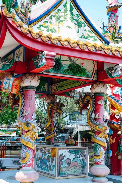 Distrito Min Buri Tailândia Março 2019 Detalhe Arte Decoração Santuário — Fotografia de Stock