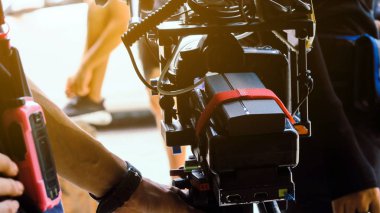 Profesyonel kamera ekipmanlarının yakın görüntüsü