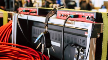 Ekip ekipmanlarının çekimim görüntüsü