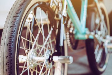 Bmx bisiklet arka planının detay görüntüsü