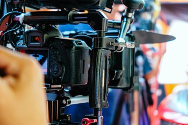 Film prodüksiyon ekibi arka plan görüntüsü