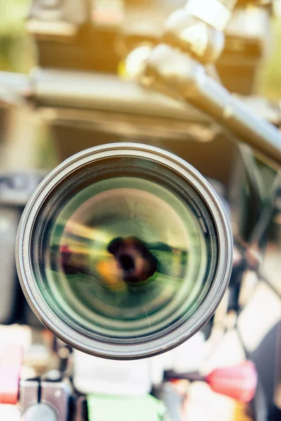 Filming Professional Camera Background — Stock Photo, Image