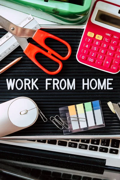 Trabajo Fondo Texto Casa — Foto de Stock