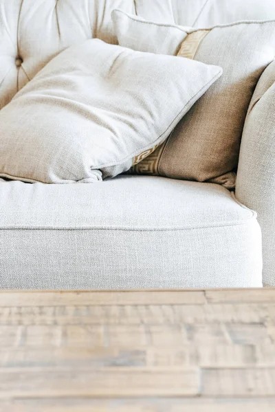 Detail Image Cushion Sofa Modern Living Room — Stock Photo, Image