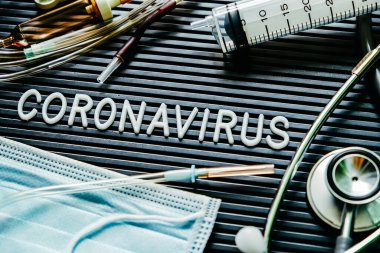 Coronavirus tıbbi natürmort yaşam konsepti