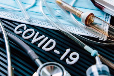 Coronavirus covid-19 Tıbbi natürmort yaşam konsepti