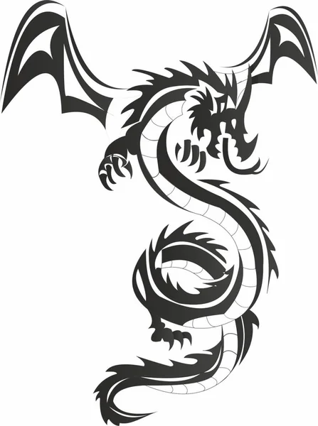 Dragon Chinese Tattoo Beste — Stockfoto