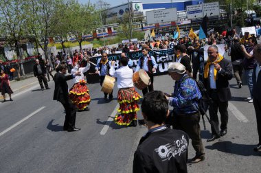 25 Nisan 2010 İstanbulturkey.Protestocular hidroelektrik santrallerine karşı mücadele ediyor.