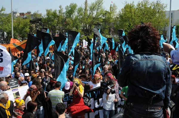 Abril 2010 Istanbultura Los Manifestantes Luchan Contra Las Centrales Hidroeléctricas — Foto de Stock