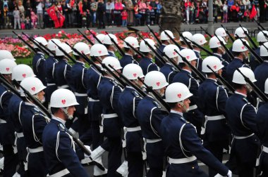 29 Ekim 2009 İstanbul.Türkiye her yıl 29 Ekim'de Cumhuriyet Bayramı'nı veya Cumhuriyet Bayramı'nı kutluyor. Bu gün, Türkiye'nin bağımsızlığının ilanının yıldönümü.