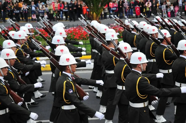 Oktober 2009 Istanbul Oktober Jedes Jahres Feiert Die Türkei Cumhuriyet — Stockfoto