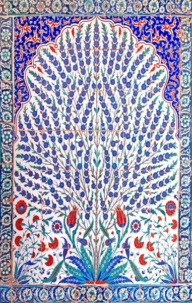 Iznik tile from ancient Ottoman era.The tiles were decorated by master artisans, so-called nakkash, that were brought from throughout the empire to Istanbul and Iznik to carry out this art