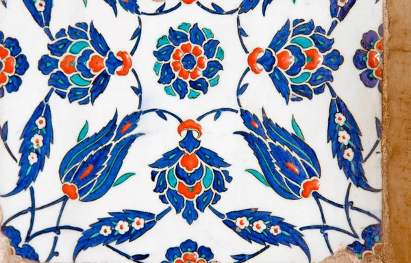 Azulejos Iznik Antigua Época Otomana Los Azulejos Fueron Decorados Por — Foto de Stock