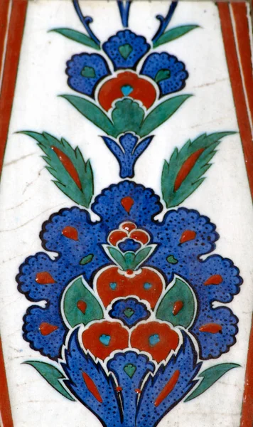 Iznik Tile Ancient Ottoman Era Tiles Were Decorated Master Artisans — Stock Photo, Image