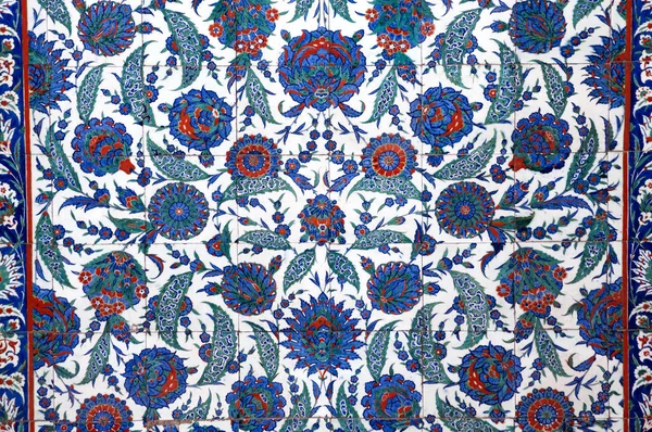 Azulejos Iznik Antigua Época Otomana Los Azulejos Fueron Decorados Por — Foto de Stock