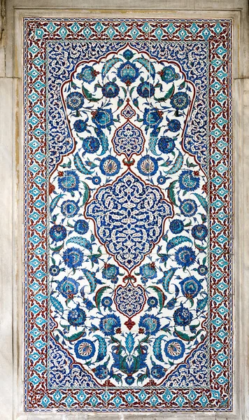 Iznik Dávné Osmanské Éry Dlaždice Byly Vyzdobeny Mistrovými Řemeslníků Takzvanou — Stock fotografie