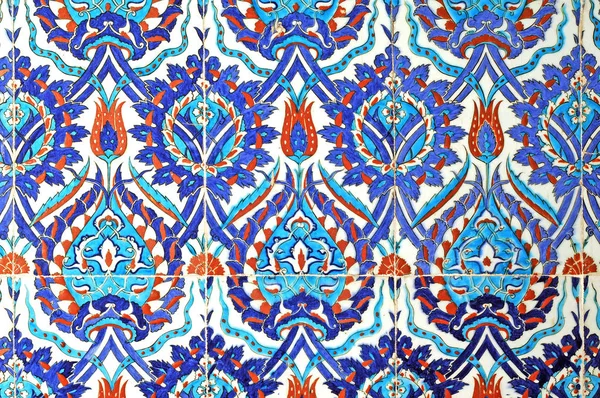 Azulejos Iznik Antigua Época Otomana Los Azulejos Fueron Decorados Por — Foto de Stock