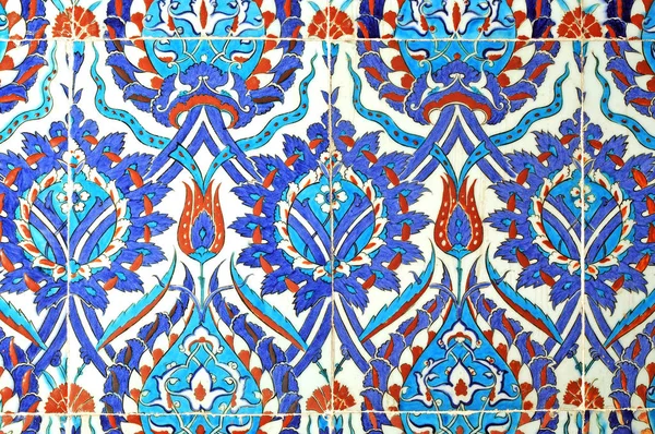 Azulejos Iznik Antigua Época Otomana Los Azulejos Fueron Decorados Por — Foto de Stock