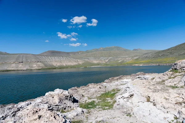 Aerial View Lake Salda Southern Province Burdurs Yeilova District Has — Stock Photo, Image