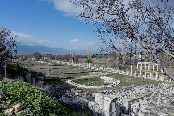 Afrodisias Batı Anadolu Küçük Bir Antik Yunan Kentiydi — Stok fotoğraf