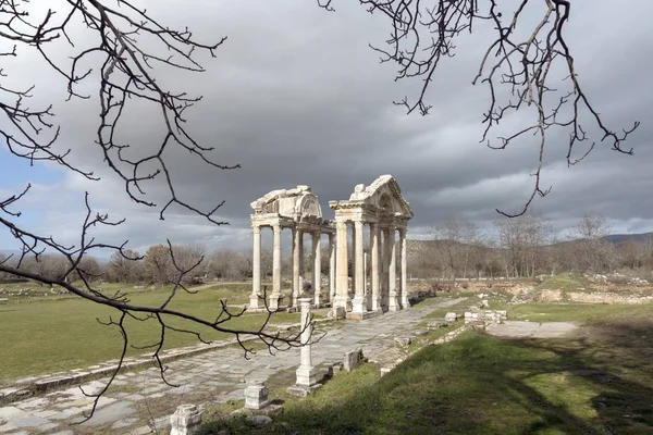 Aphrodisias Bylo Malé Starověké Řecké Město Západní Anatolii Turecku — Stock fotografie
