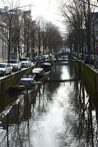 Február 2013 Amsterdam Amszterdam Főváros Legnépesebb Település Hollandiában — Stock Fotó