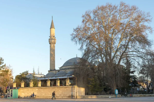 2019年3月1日 卡拉曼土耳其 阿克泰克清真寺 位于卡拉曼市中心 由阿拉丁 贝于1370年建成 — 图库照片