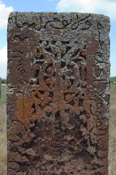 Červenec 2012 Bitlis Turecko Náhrobní Kameny Ahlat Jsou Proslulé Svými — Stock fotografie