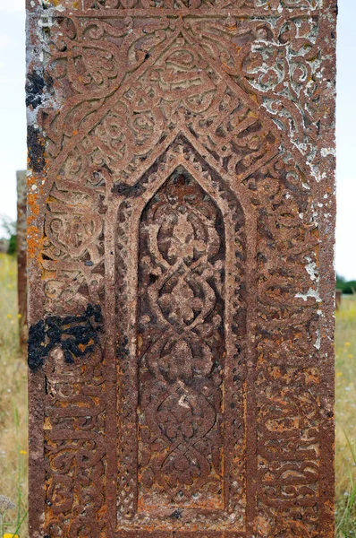 Bitlis Turkey Tombstones Ahlat Famous Dimenison Design Cemetery Remains Selcuklu — стоковое фото