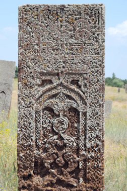 09 Temmuz 2012 Bitlis Türkiye.Ahlat Mezar Taşları, dimenison ve tasarımıile ünlüdür. Mezarlık Selçuklu dönemine ait kalıntılar unesco dünya mirası listesine alındı. 