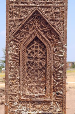 09 Temmuz 2012 Bitlis Türkiye.Ahlat Mezar Taşları, dimenison ve tasarımıile ünlüdür. Mezarlık Selçuklu dönemine ait kalıntılar unesco dünya mirası listesine alındı. 