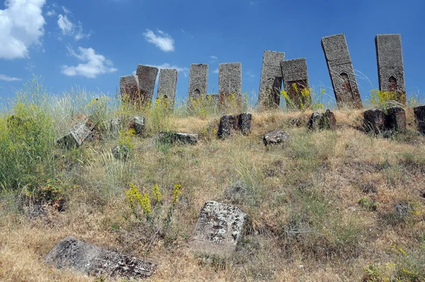 Juli 2012 Bitlis Turkije Grafstenen Van Ahlat Zijn Beroemd Hun — Stockfoto