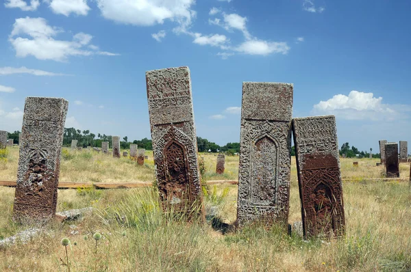 Julho 2012 Bitlis Turquey Lápides Ahlat São Famosas Por Sua — Fotografia de Stock
