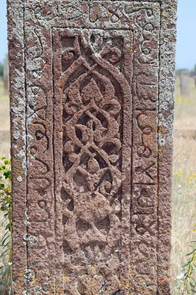 Červenec 2012 Bitlis Turecko Náhrobní Kameny Ahlat Jsou Proslulé Svými — Stock fotografie