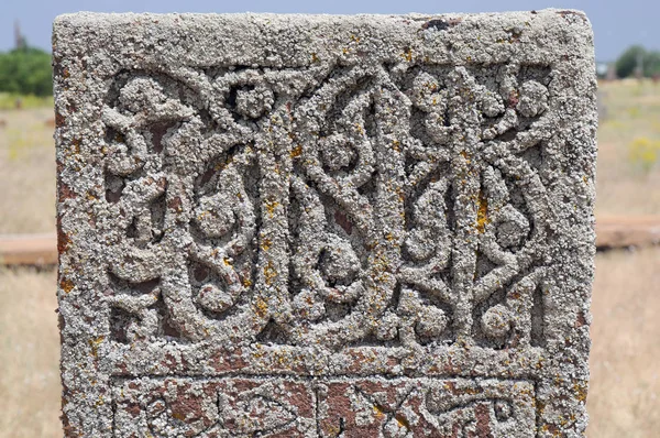 Липня 2012 Bitlis Туреччина Надгробки Ахлат Відомі Своїми Розміри Дизайн — стокове фото