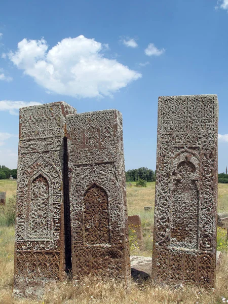 Juillet 2012 Bitlis Turquie Les Pierres Tombales Ahlat Sont Célèbres — Photo