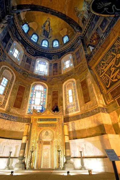 Febrero 2010 Istanbul Interior Santa Sofía — Foto de Stock