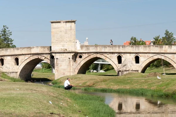 Septembre 2010 Babaeski Turquie Pont Mimar Sinan District Babaeski Dans — Photo