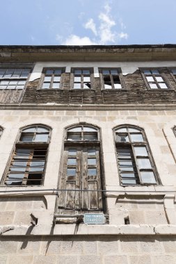 01.01.2015 Bayburt Türkiye.Ermeni katliamı bu Unutulmaz Sokakta Türk halkına karşı yaşandı. Birçoğu 1915 yılında bu binalarda katledildi..