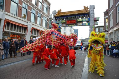 09 Şubat 2013 Den Haag Hollanda'da Lahey Holland.Chinese Yeni Yıl kutlaması.