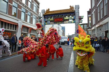 09 Şubat 2013 Den Haag Hollanda'da Lahey Holland.Chinese Yeni Yıl kutlaması.