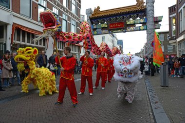 09 Şubat 2013 Den Haag Hollanda'da Lahey Holland.Chinese Yeni Yıl kutlaması.