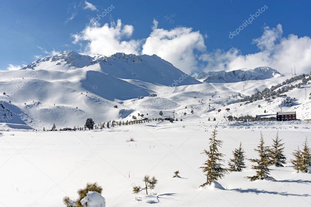 Mount Davraz also sometimes cited as Mount Davras, is a mountain and a winter sports and ski resort in the Taurus Mountains in Isparta province of Turkey.