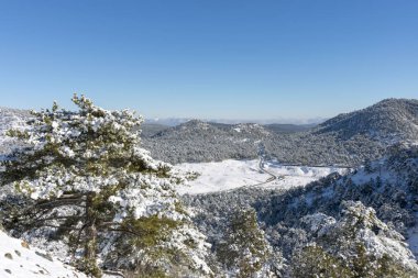 Tavas ilçesi Nikfer ilçesindeki Denizli kayak merkezi, Türkiye