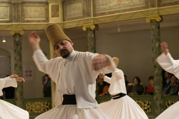 April 2013 Istanbul Sufi Wervelende Turks Semazen Een Vorm Van — Stockfoto