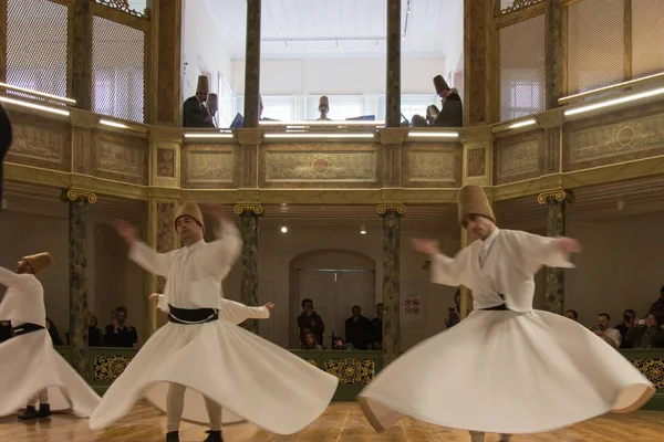 April 2013 Istanbul Sufi Wervelende Turks Semazen Een Vorm Van — Stockfoto