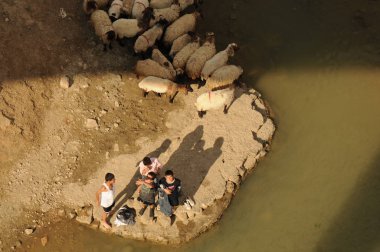 21 Mayıs 2010 Batman Turkey.Hasankeyf, Türkiye'nin güneydoğusundaki Batman ilinin Dicle Nehri kıyısında yer alan antik bir ilçe ve ilçedir. Doğal koruma olarak ilan edildi..