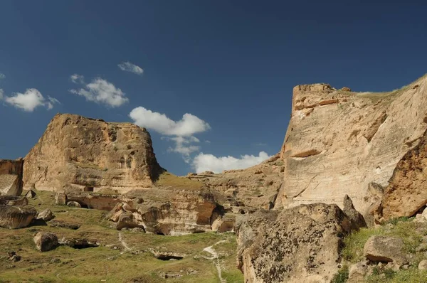 Hasankeyf Een Stad Turkije Gelegen Aan Rivier Tigris Provincie Batman — Stockfoto